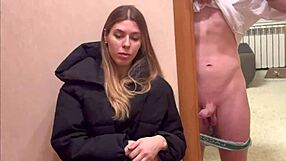 European couple enjoys roleplay with a hot babysitter