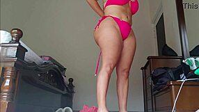 Beautiful Latina woman’s buttocks exposed by hidden camera