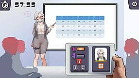 Public lecture turns naughty with silver-haired lady's vibrator use