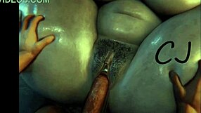 Alcina Dimitrescu gets a hard cock in her pussy