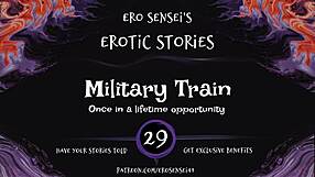 Erotic audio for women: Military train fantasy with ASMR