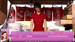 Beautiful 3D animated video of a petite red-haired woman having fun with a big cock