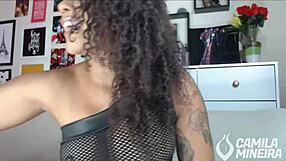 Latina teen gets double stuffed in this live webcam show