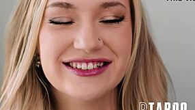 Amateur teen gets into some hardcore action with small boobed amateur