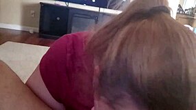 Beautiful hair and big tits make for a great handjob scene