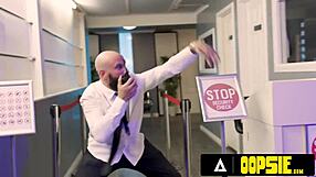 Rocky Emerson drills Ricky in a steamy office encounter