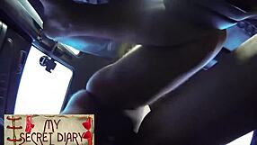 My secret diary spills car stories outdoors, so hot! 🚗🔥