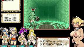 Sensual journey through a dungeon with four lustful women in the hentai game