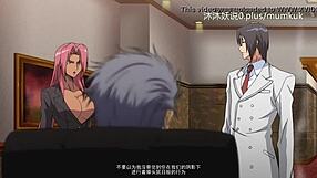 Hot anime porn with Chinese subtitles and big ass lovers