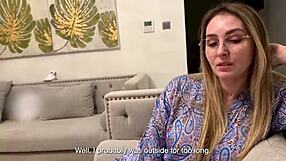 Best friend's stepmother with big cans gets doggy style fucking