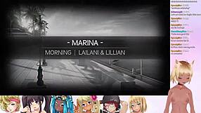Vtuber Lewdneko in a steamy threesome in HuniePop 2 Double Date Part 8