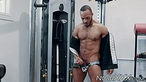 Dillon Diaz, a hot black gay man with a big dick, masturbates his BBC