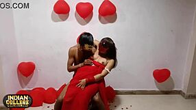 Indian wife satisfies her man on Valentine's Day with sex