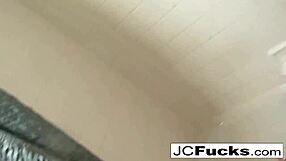 Jayden Cole's solo shower game with a wet t-shirt contest
