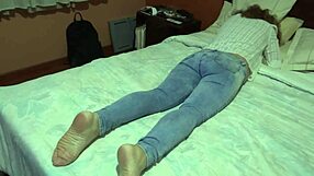 I'm so turned on watching this 58-year-old mature grope herself for the maid's husband