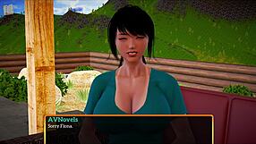Family affairs can be so erotic: Big tits and big ass MILF with a game on her phone