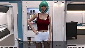 Beautiful curves: Big tits and hot scenes in a space-themed porn game