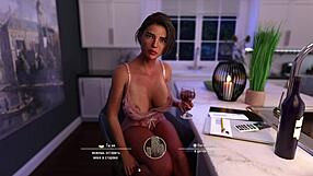 Santa County in 3D animated porn game with big tits and horny aunt