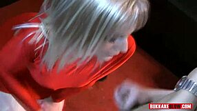 Porscher Wells gets a facial in a group sex scene