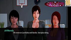 3D erotic experience with a new family
