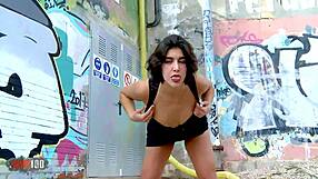 Eve Silver Young Spanish Babe Fingered Rough in First Porn on MMM100