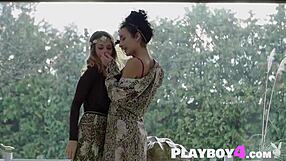 Lucy M. Ass and Diana Lark in hot lesbian scene