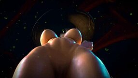 Stunning shemale in erotic cartoon porn video