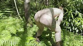 wanna know what forest goblin does to hairy british pussy in nature?