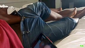 Stepsis helps horny guy masturbate and gets satisfied