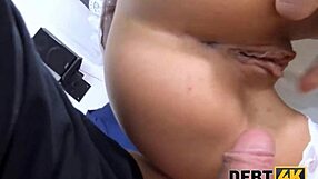 European wife cheats with debt collector in high definition