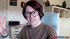 British MILF gives facial to nerd in this amateur sex video