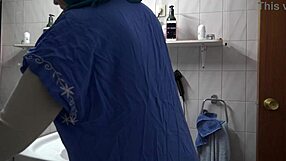 A German man with a perverted mind has sex with his Arab cleaning woman