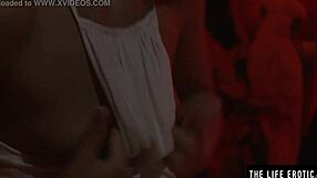Hot brunette gets off while her girlfriend watches