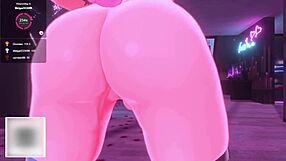 Get dominated by a bunny girl vTuber with a big and animated cock in a hentai video