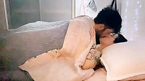 Alternative couple's homemade video of them having sex in Spanish