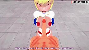 Beautiful woman with superpower in a fantastic animated porn video