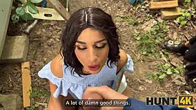 can brunette lola danger give the ultimate deepthroat to this hunter?