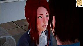 Adult visual novel with ecchi gameplay and small tits anime