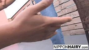 Young Japanese girl gets her wet pussy fingered and fucked with a dildo