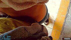 Public humiliation for a horny stepsis in wet panties