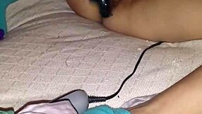 Young amateur’s solo play with a rabbit vibrator