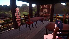 Monster girl island game features sexy sex doll action