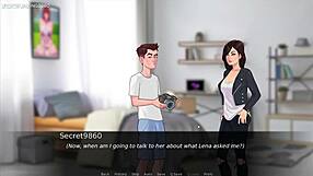 3D cartoon of extreme deepthroat action with a slut