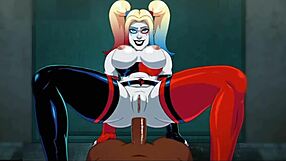 Harley Quinn rides a big hard cock in POV