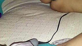 Young amateur’s solo play with a rabbit vibrator