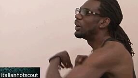 A beautiful blonde gets fucked by a black man with a big dick