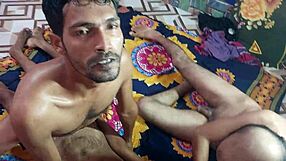 Big tits Indian slut gets fucked by two gays