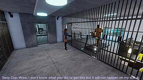 3DX porn with a prison theme featuring Angelica Blackwater