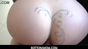 Stepson drills horny stepmom's big tits and anal in POV