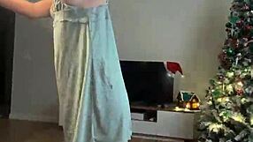 Santa's helper gets naughty on the job